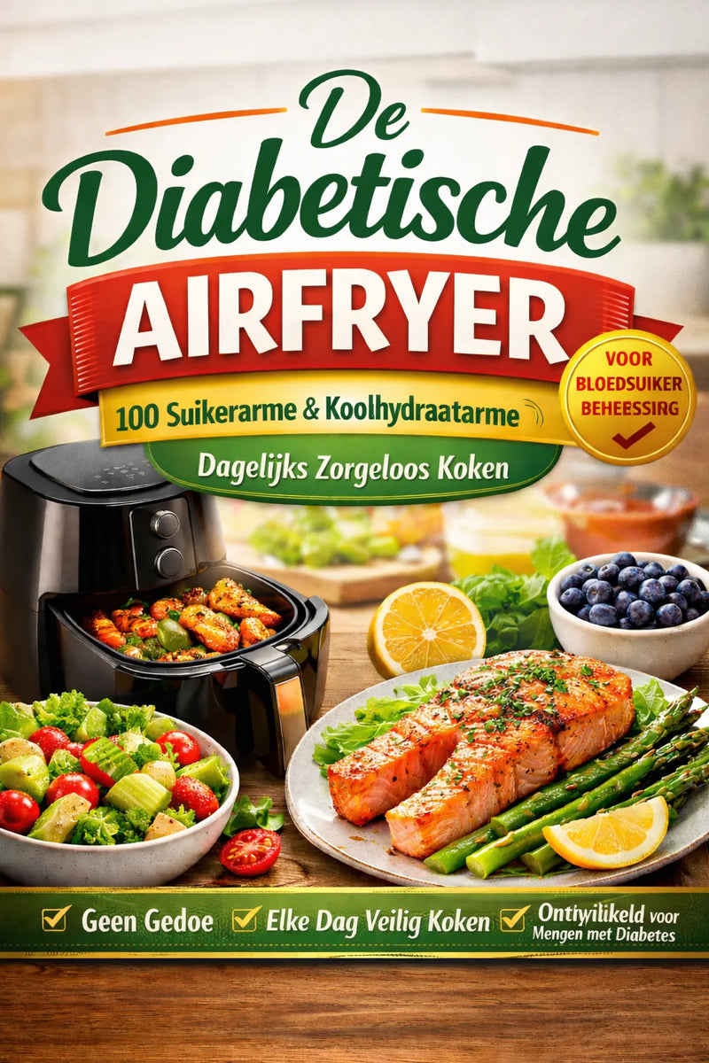 El Airfryer Diabético - portada del libro de recetas